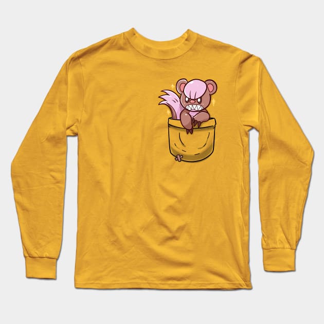 Pocket Shiny Yun Goose Long Sleeve T-Shirt by TechraPockets